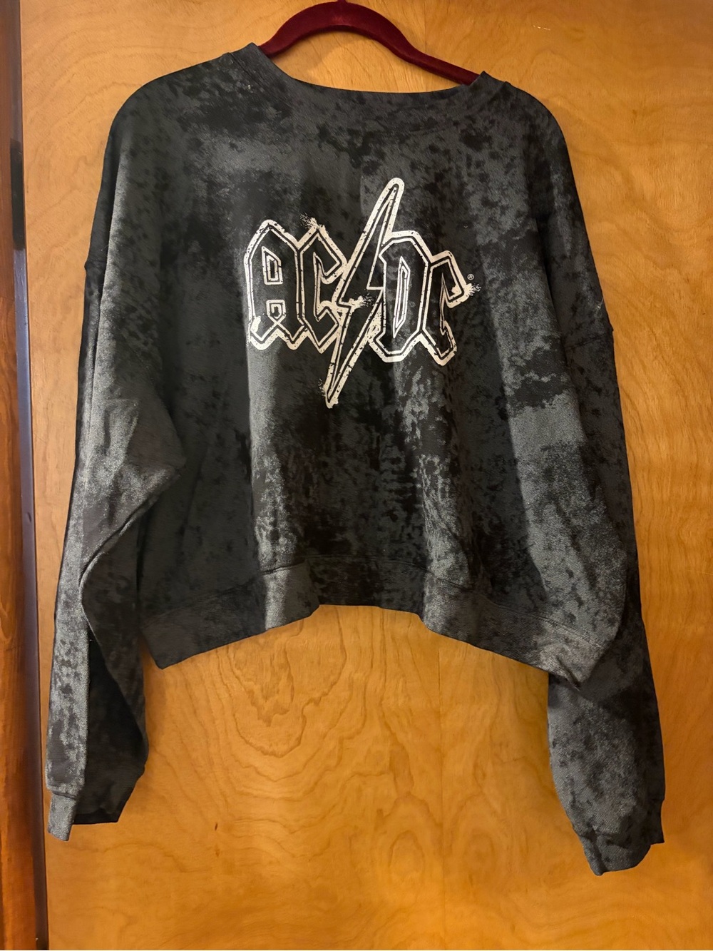 Cropped AC/DC Sweatshirt
